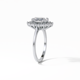 Oval Halo Lab Grown Diamond Engagement Ring