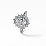 Oval Halo Lab Grown Diamond Engagement Ring