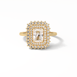 Radiant Double Halo Lab Grown Diamond Engagement Ring