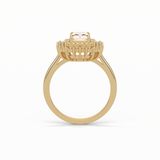 Radiant Double Halo Lab Grown Diamond Engagement Ring