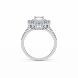 Radiant Double Halo Lab Grown Diamond Engagement Ring