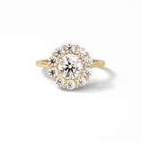 Round Halo Lab Grown Diamond Engagement Ring