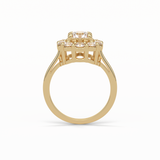 Round Halo Lab Grown Diamond Engagement Ring