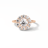 Round Halo Lab Grown Diamond Engagement Ring