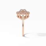 Round Halo Lab Grown Diamond Engagement Ring