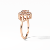 Round Halo Lab Grown Diamond Engagement Ring