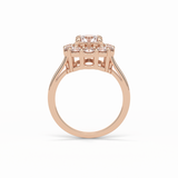 Round Halo Lab Grown Diamond Engagement Ring