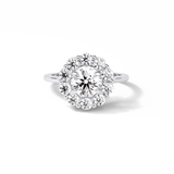 Round Halo Lab Grown Diamond Engagement Ring