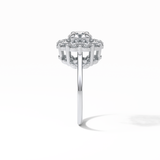 Round Halo Lab Grown Diamond Engagement Ring