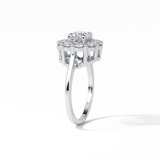Round Halo Lab Grown Diamond Engagement Ring