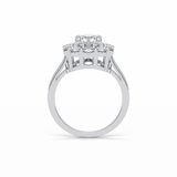 Round Halo Lab Grown Diamond Engagement Ring