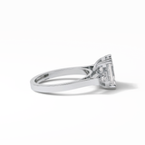 Emerald Three Stones Lab Grown Diamond Engagement Ring