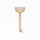 Radiant Pave & Hidden Halo Lab Grown Diamond Engagement Ring