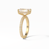 Radiant Pave & Hidden Halo Lab Grown Diamond Engagement Ring