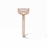 Radiant Pave & Hidden Halo Lab Grown Diamond Engagement Ring