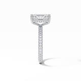 Radiant Pave & Hidden Halo Lab Grown Diamond Engagement Ring