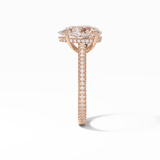 Pear Pave & Hidden Halo Lab Grown Diamond Engagement Ring