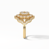 Oval Halo Lab Grown Diamond Engagement Ring