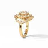Oval Halo Lab Grown Diamond Engagement Ring