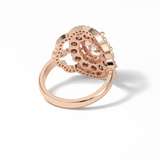 Oval Halo Lab Grown Diamond Engagement Ring