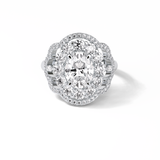 Oval Halo Lab Grown Diamond Engagement Ring