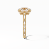 Oval Pave & Hidden Halo Lab Grown Diamond Engagement Ring