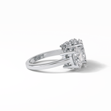 Oval Three Stone Lab Grown Diamond Engagement Ring