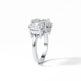 Oval Three Stone Lab Grown Diamond Engagement Ring