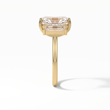 Radiant Three Stones Lab Grown Diamond Engagement Ring