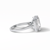 Radiant Three Stones Lab Grown Diamond Engagement Ring