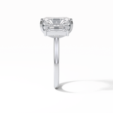 Radiant Three Stones Lab Grown Diamond Engagement Ring