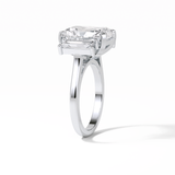 Radiant Three Stones Lab Grown Diamond Engagement Ring