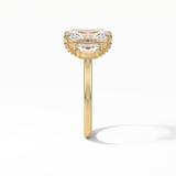 Radiant Three Stones Lab Grown Diamond Engagement Ring