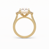 Radiant Three Stones Lab Grown Diamond Engagement Ring