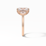 Radiant Three Stones Lab Grown Diamond Engagement Ring