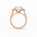 Radiant Three Stones Lab Grown Diamond Engagement Ring