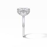 Radiant Three Stones Lab Grown Diamond Engagement Ring