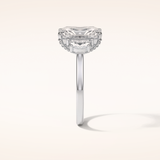 4.4 CT Radiant Shaped Cluster Moissanite Engagement Ring