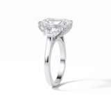 Radiant Three Stones Lab Grown Diamond Engagement Ring