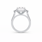 Radiant Three Stones Lab Grown Diamond Engagement Ring