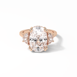 Cushion Three Stones Lab Grown Diamond Engagement Ring