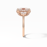 Cushion Three Stones Lab Grown Diamond Engagement Ring