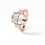 Cushion Three Stones Lab Grown Diamond Engagement Ring