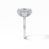 Cushion Three Stones Lab Grown Diamond Engagement Ring
