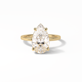 Pear Hidden Halo Lab Grown Diamond Engagement Ring