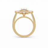 Oval Halo Lab Grown Diamond Engagement Ring