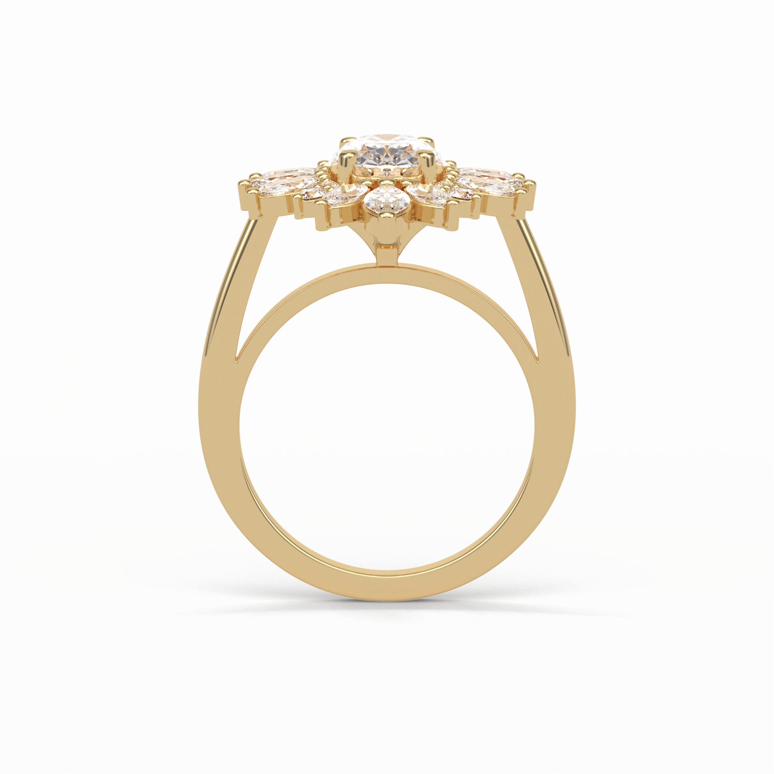 Oval Halo Lab Grown Diamond Engagement Ring