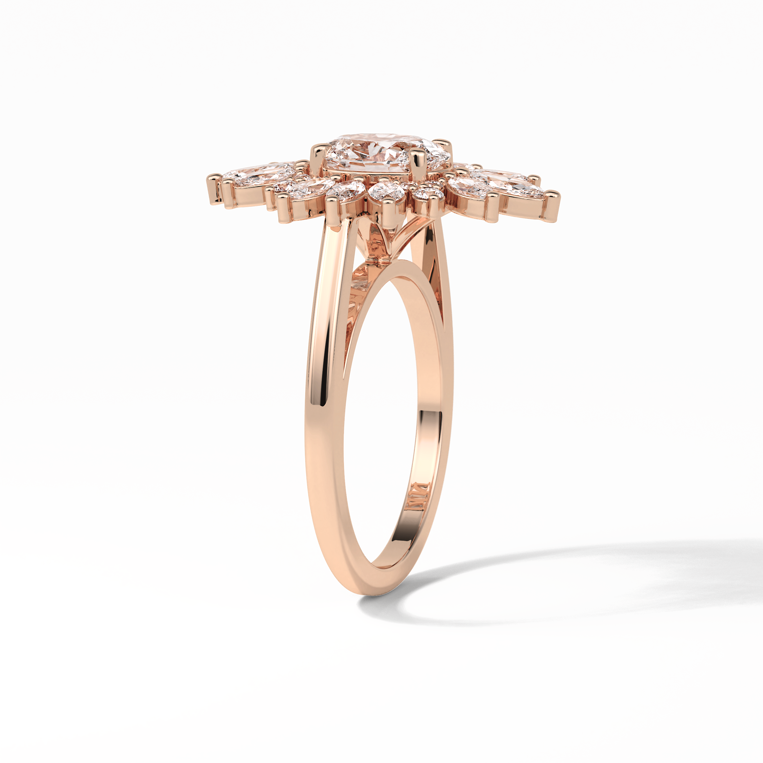 Oval Halo Lab Grown Diamond Engagement Ring