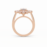 Oval Halo Lab Grown Diamond Engagement Ring