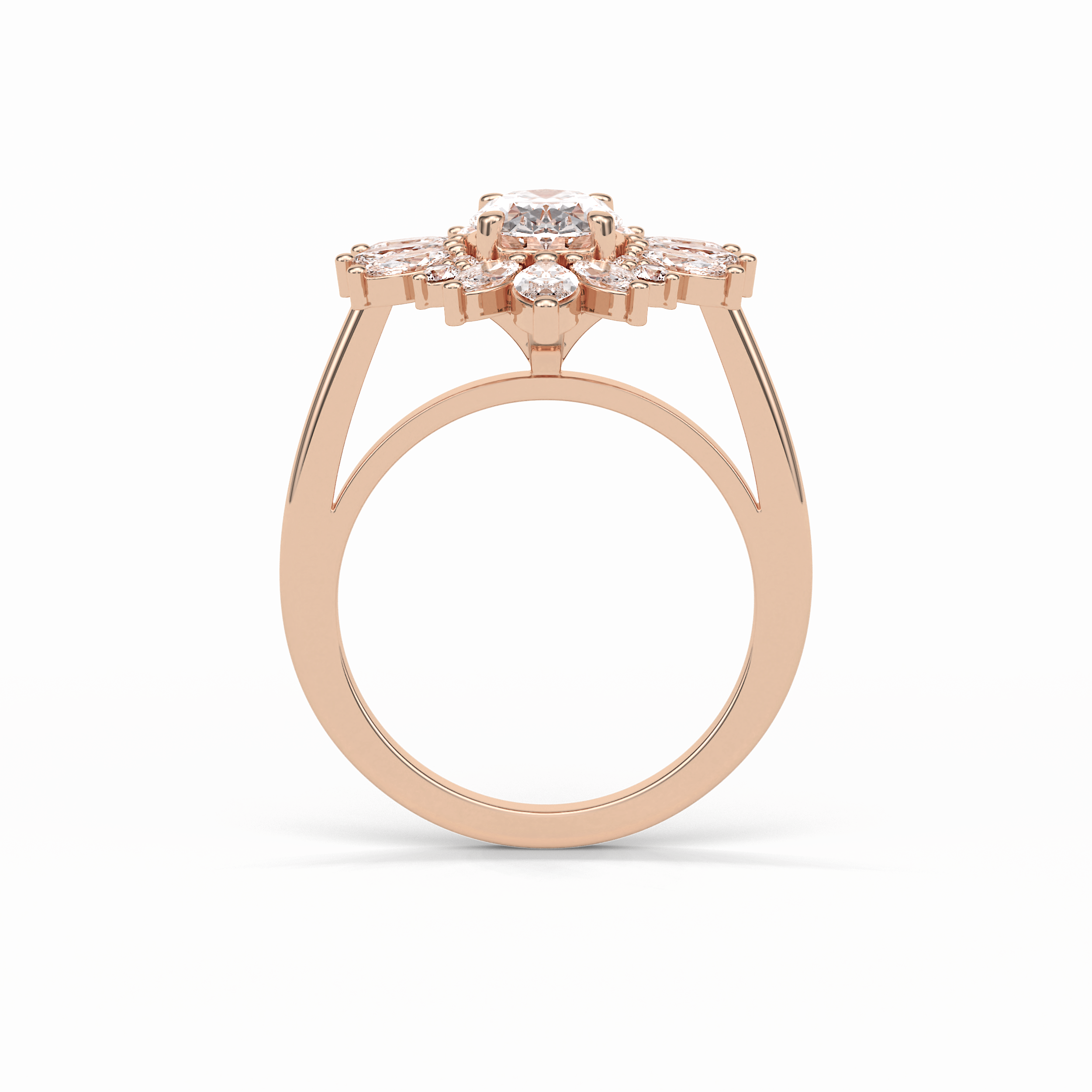 Oval Halo Lab Grown Diamond Engagement Ring